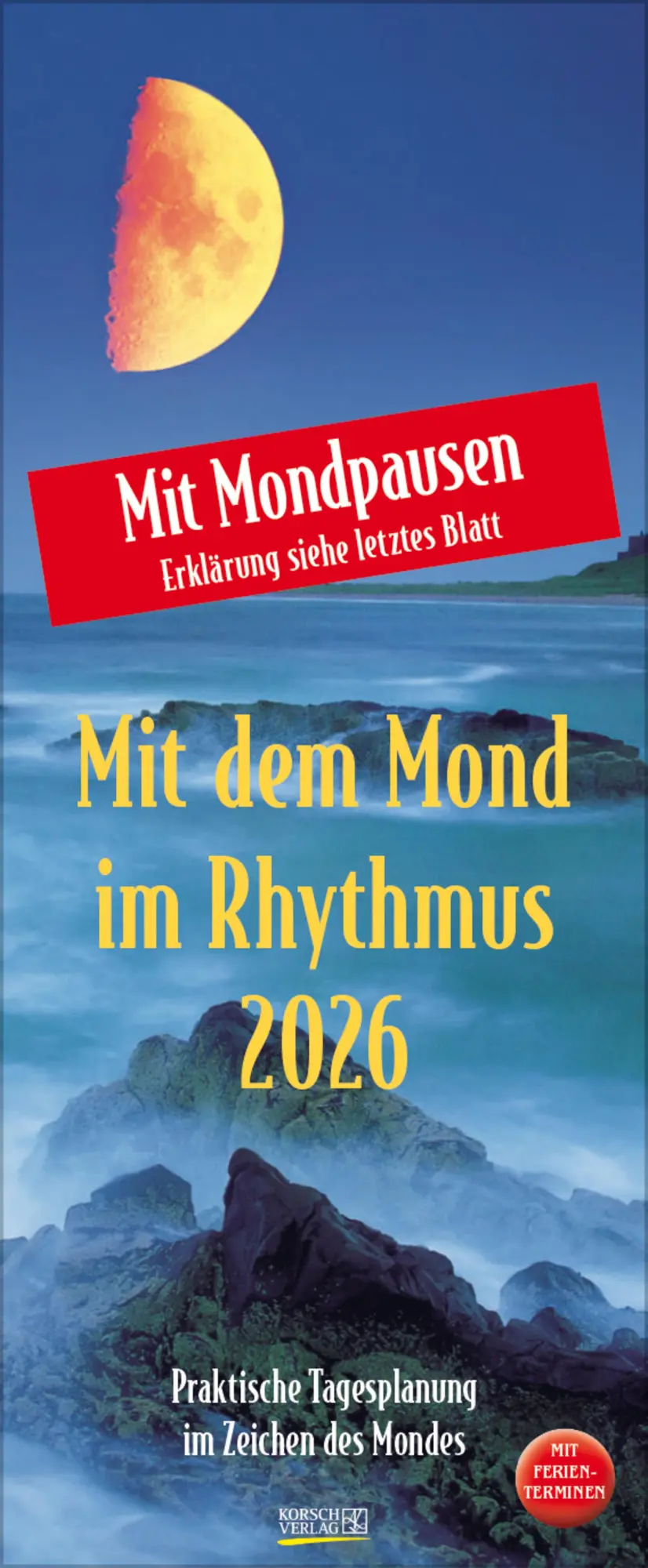 Cover: 9783731883692 | Mond-Planer 2026 | Verlag Korsch | Kalender | Spiralbindung | 13 S.