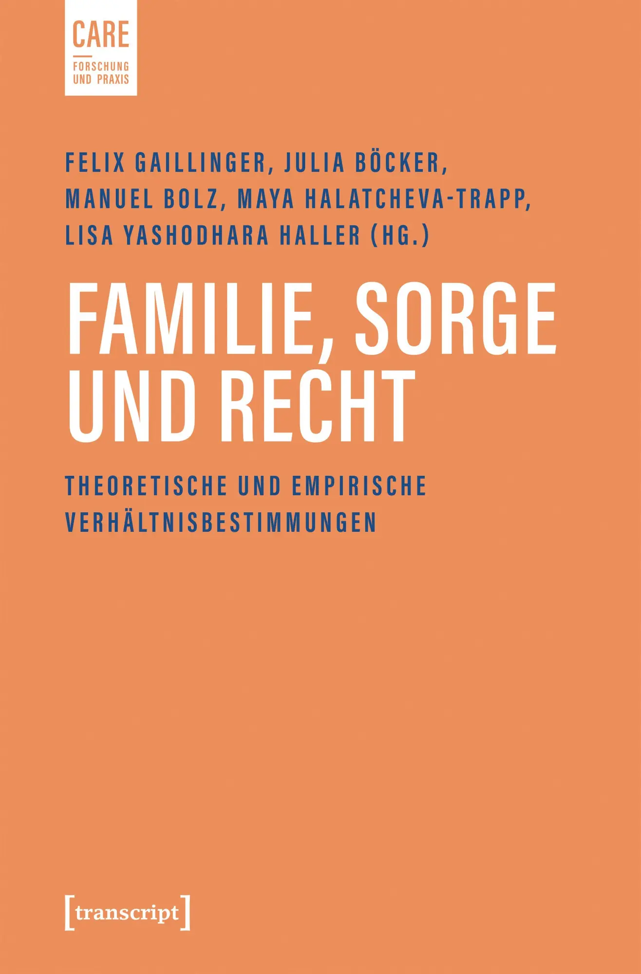 Cover: 9783837673692 | Familie, Sorge und Recht | Felix Gaillinger (u. a.) | Taschenbuch