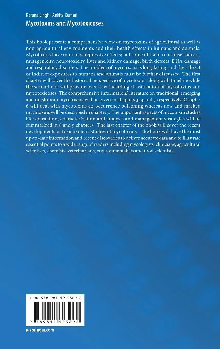 Rückseite: 9789811923692 | Mycotoxins and Mycotoxicoses | Ankita Kumari (u. a.) | Buch | xxiii