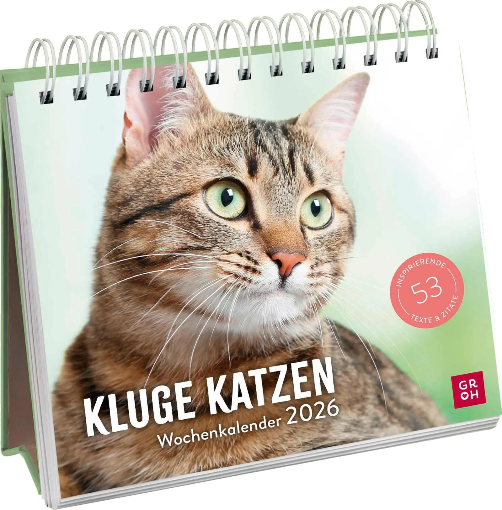 Cover: 4036442013892 | Wochenkalender 2026: Kluge Katzen | Groh Verlag | Kalender | 108 S.