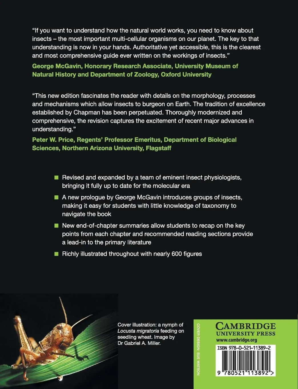 Rückseite: 9780521113892 | The Insects | R. F. Chapman | Taschenbuch | Kartoniert / Broschiert