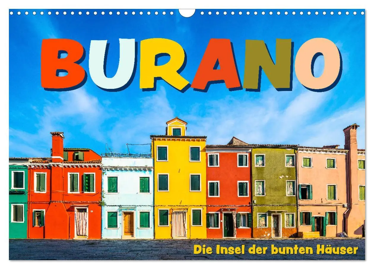 Cover: 9783457703892 | Burano - Die Insel der bunten Häuser (Wandkalender 2026 DIN A3...