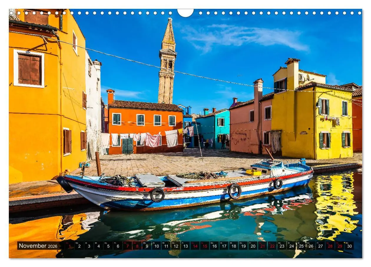 Bild: 9783457703892 | Burano - Die Insel der bunten Häuser (Wandkalender 2026 DIN A3...
