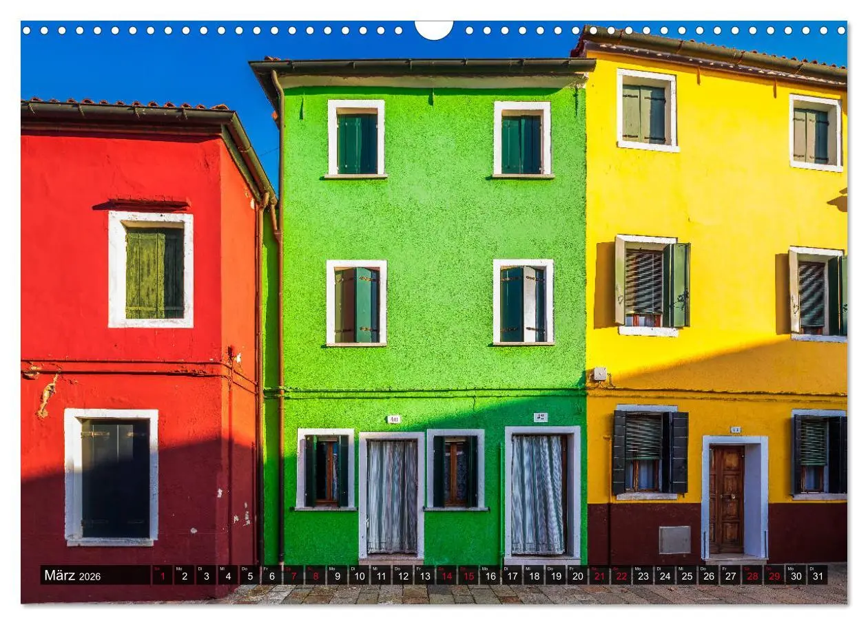 Bild: 9783457703892 | Burano - Die Insel der bunten Häuser (Wandkalender 2026 DIN A3...