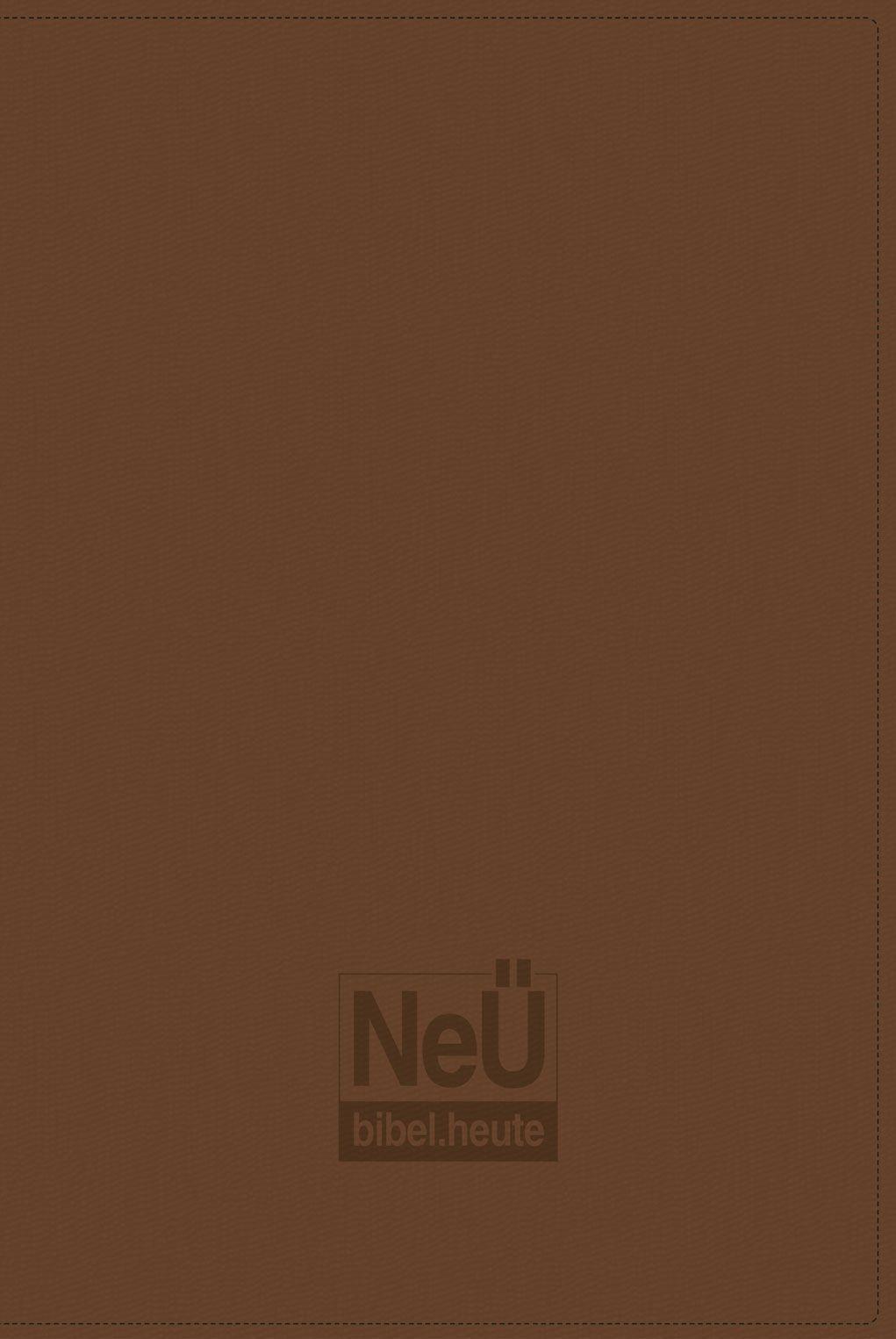 Cover: 9783863533892 | NeÜ bibel.heute Taschenausgabe | Kunstleder einfarbig braun | Buch