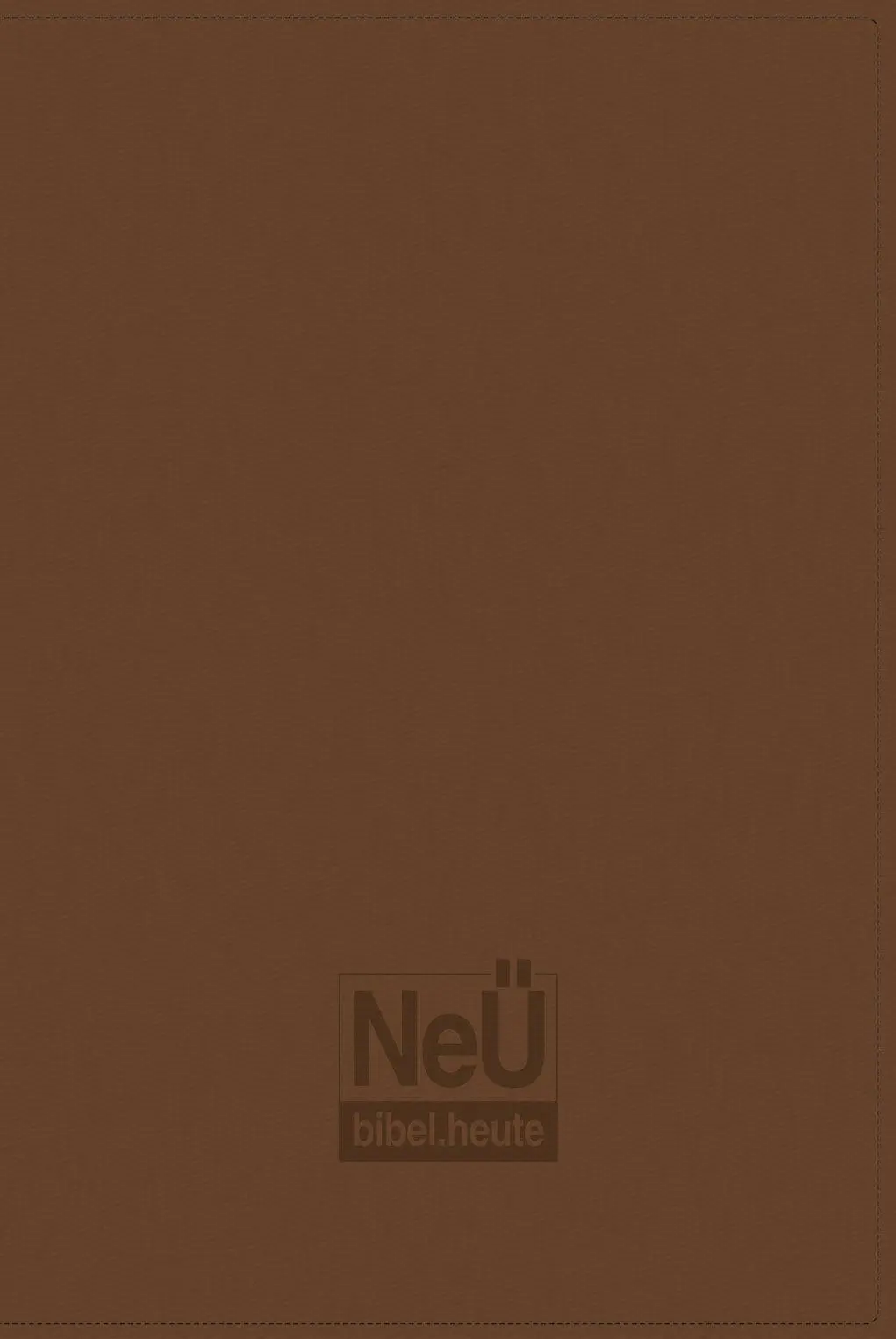 Cover: 9783863533892 | NeÜ bibel.heute Taschenausgabe | Kunstleder einfarbig braun | Buch