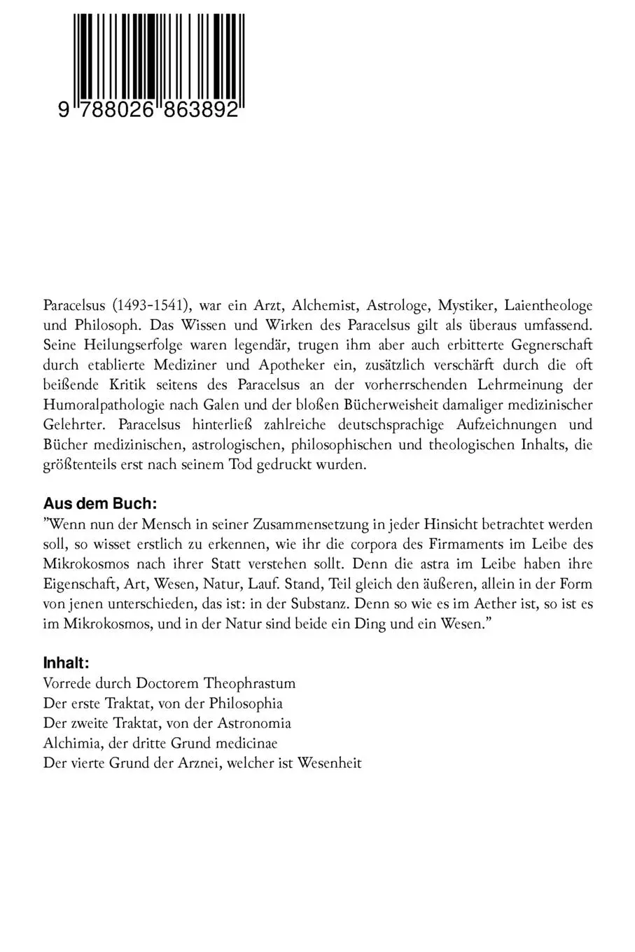 Rückseite: 9788026863892 | Das Buch Paragranum | Paracelsus | Taschenbuch | Englisch | 2018