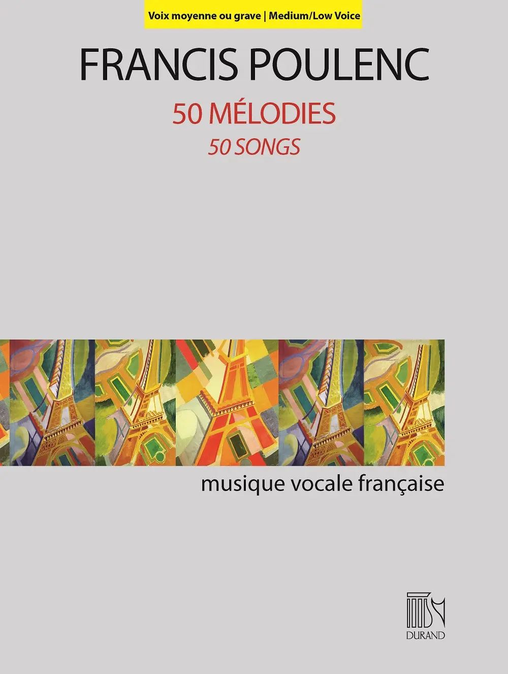 50 Mélodies pour voix moyenne/grave et piano