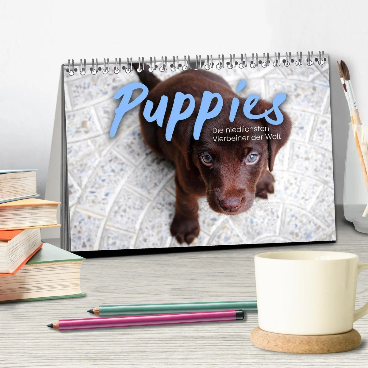 Bild: 9783457553992 | Puppies - Die niedlichsten Vierbeiner der Welt. (Tischkalender 2026...