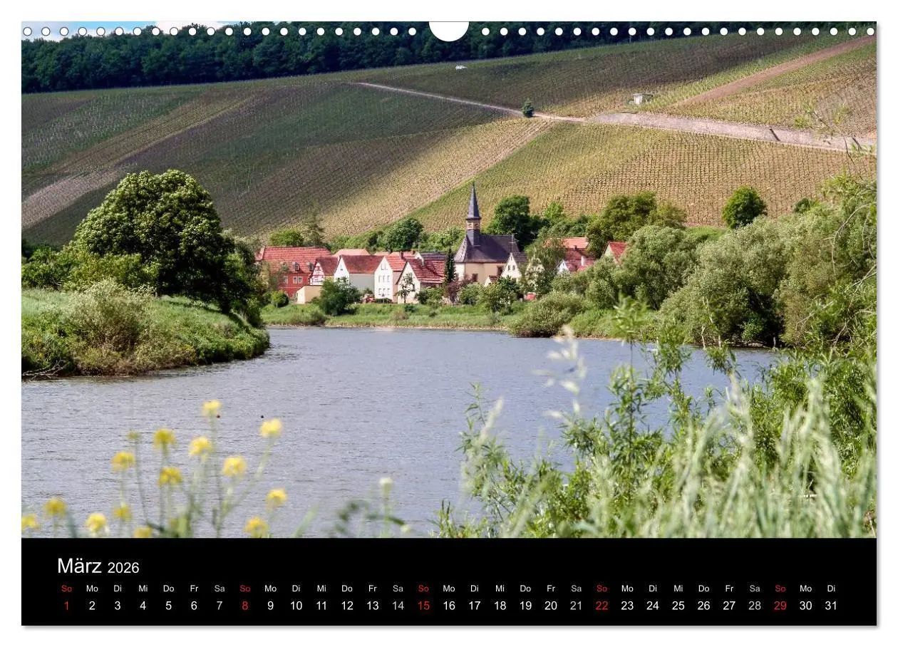 Bild: 9783516023992 | Sommerach - Perle der Mainschleife (Wandkalender 2026 DIN A3 quer),...