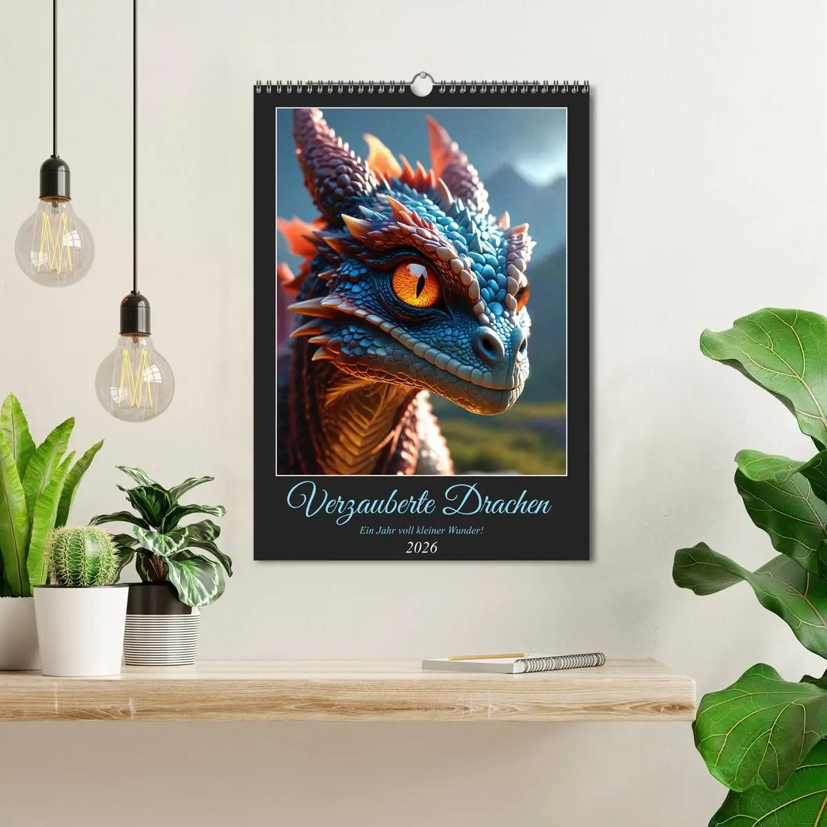 Bild: 9783516263992 | Verzauberte Drachen: Ein Jahr voll kleiner Wunder! (Wandkalender...