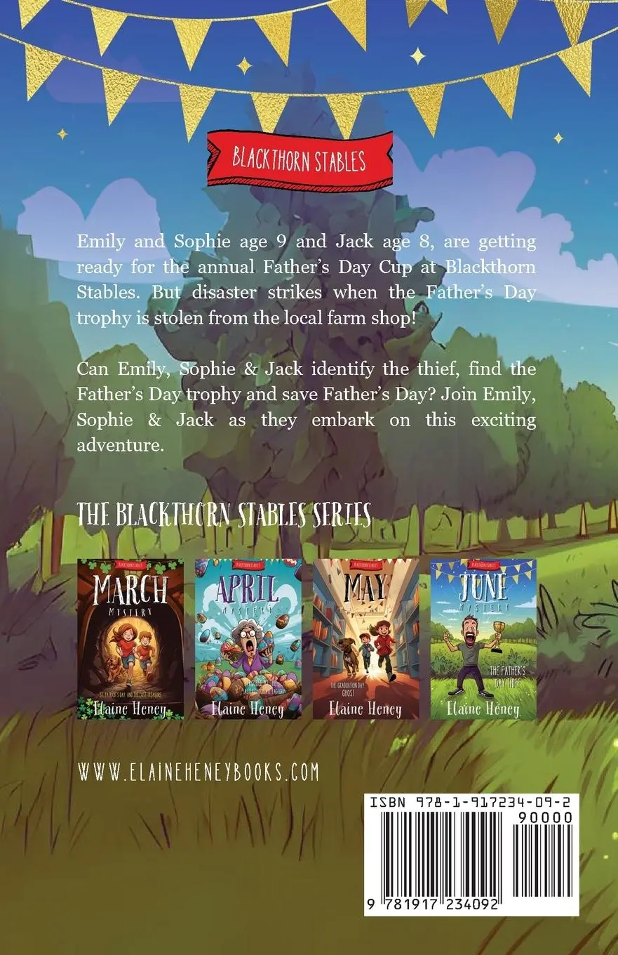 Rückseite: 9781917234092 | The Father's Day Thief Blackthorn Stables June Mystery | Elaine Heney