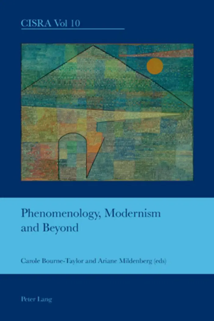 Cover: 9783039114092 | Phenomenology, Modernism and Beyond | Bourne-Taylor (u. a.) | Buch