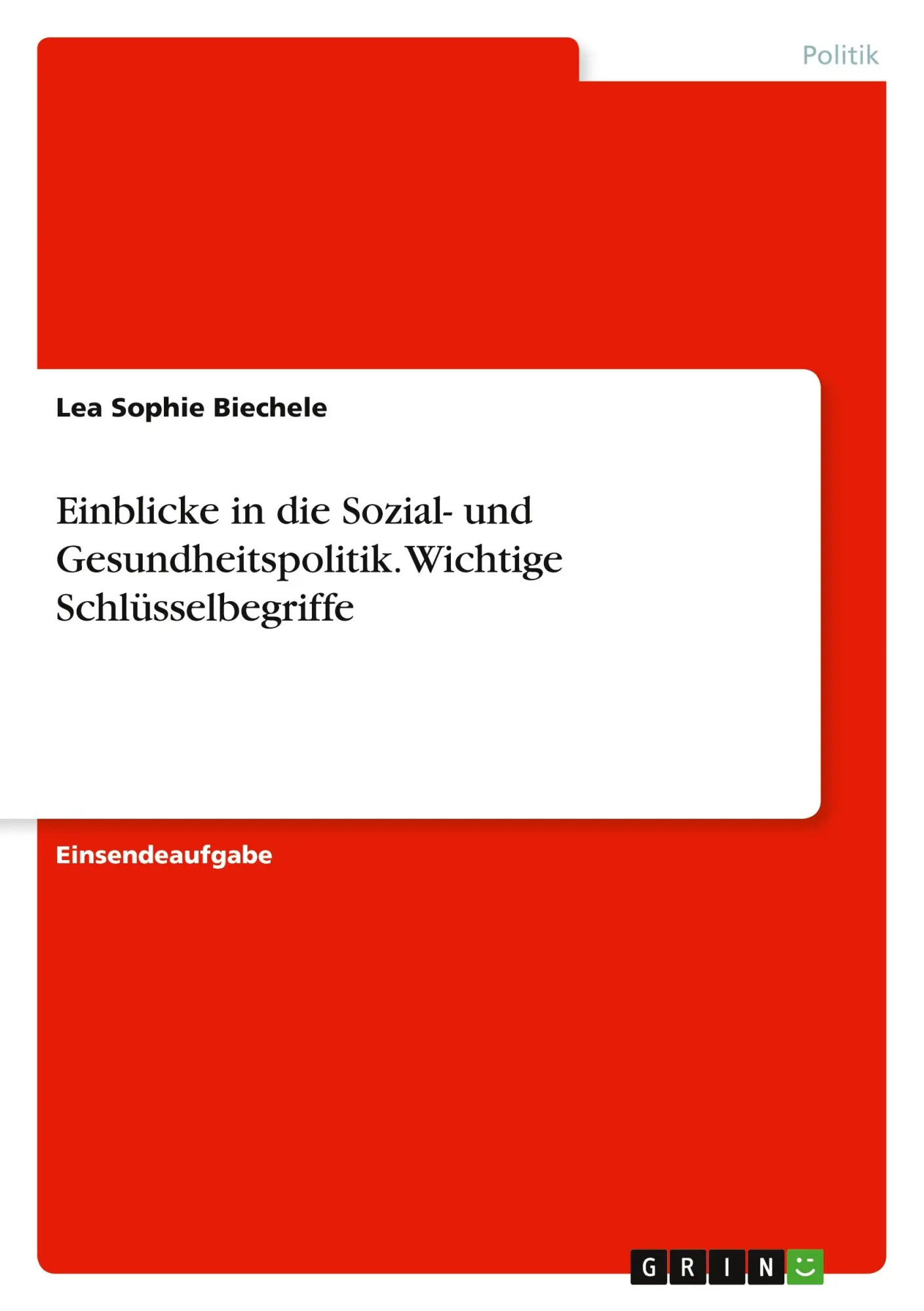 Cover: 9783346944092 | Einblicke in die Sozial- und Gesundheitspolitik. Wichtige...