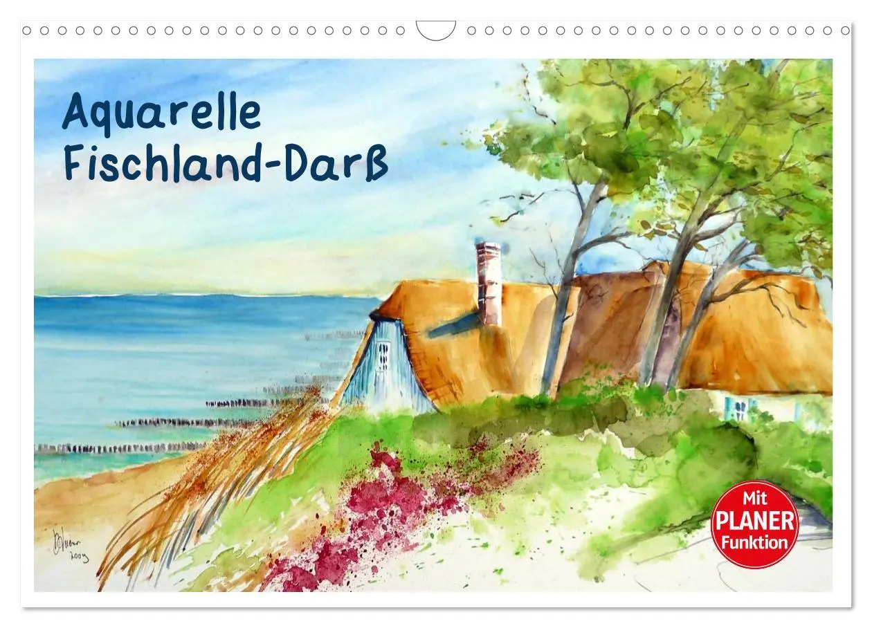 Cover: 9783457994092 | Aquarelle - Fischland-Darß (Wandkalender 2026 DIN A3 quer),...