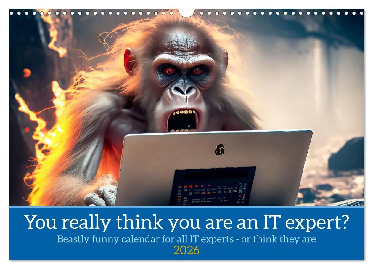 Cover: 9783516534092 | You really think you are an IT expert (Wall Calendar 2026 DIN A3...