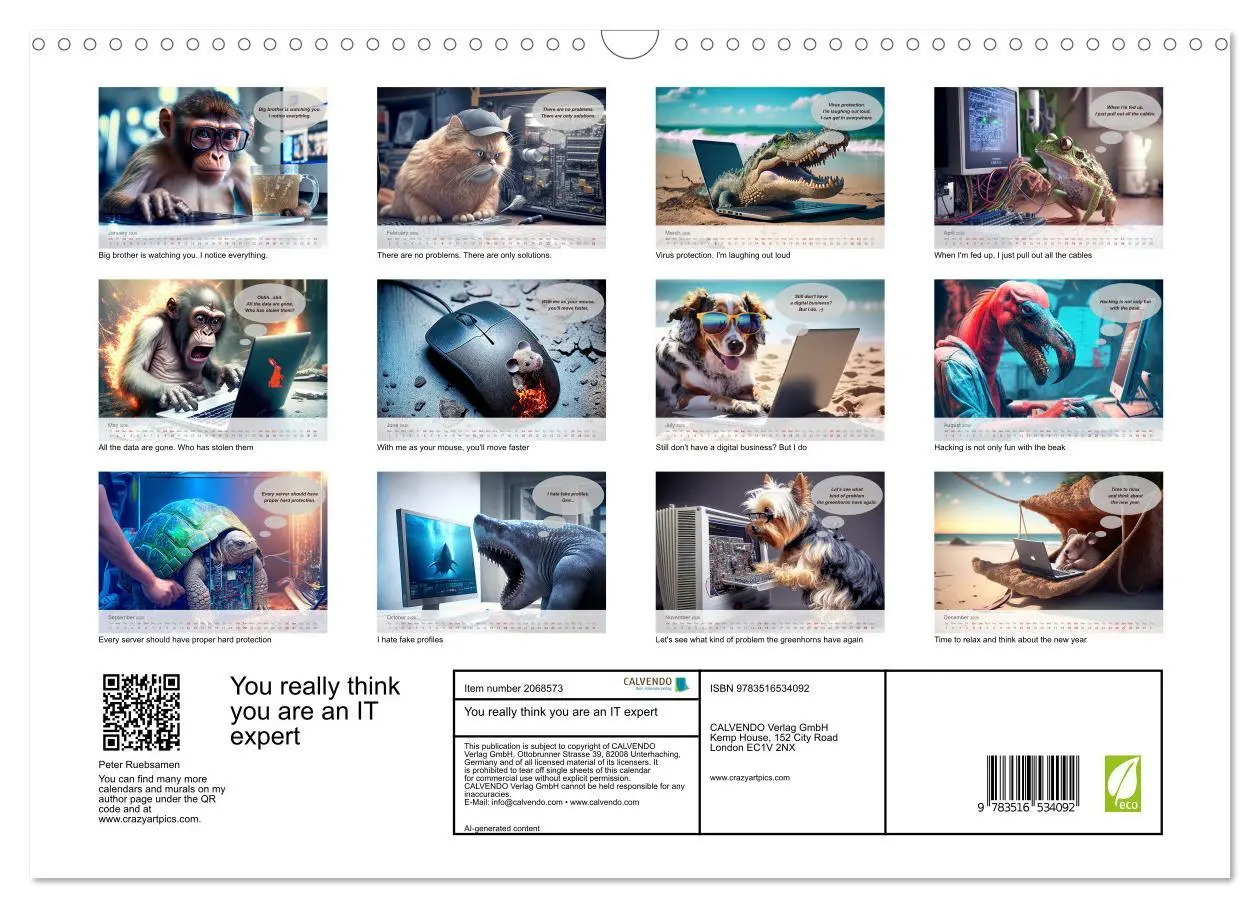 Bild: 9783516534092 | You really think you are an IT expert (Wall Calendar 2026 DIN A3...