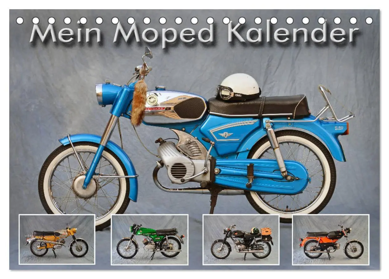 Cover: 9783457674192 | Mein Moped Kalender (Tischkalender 2026 DIN A5 quer), CALVENDO...