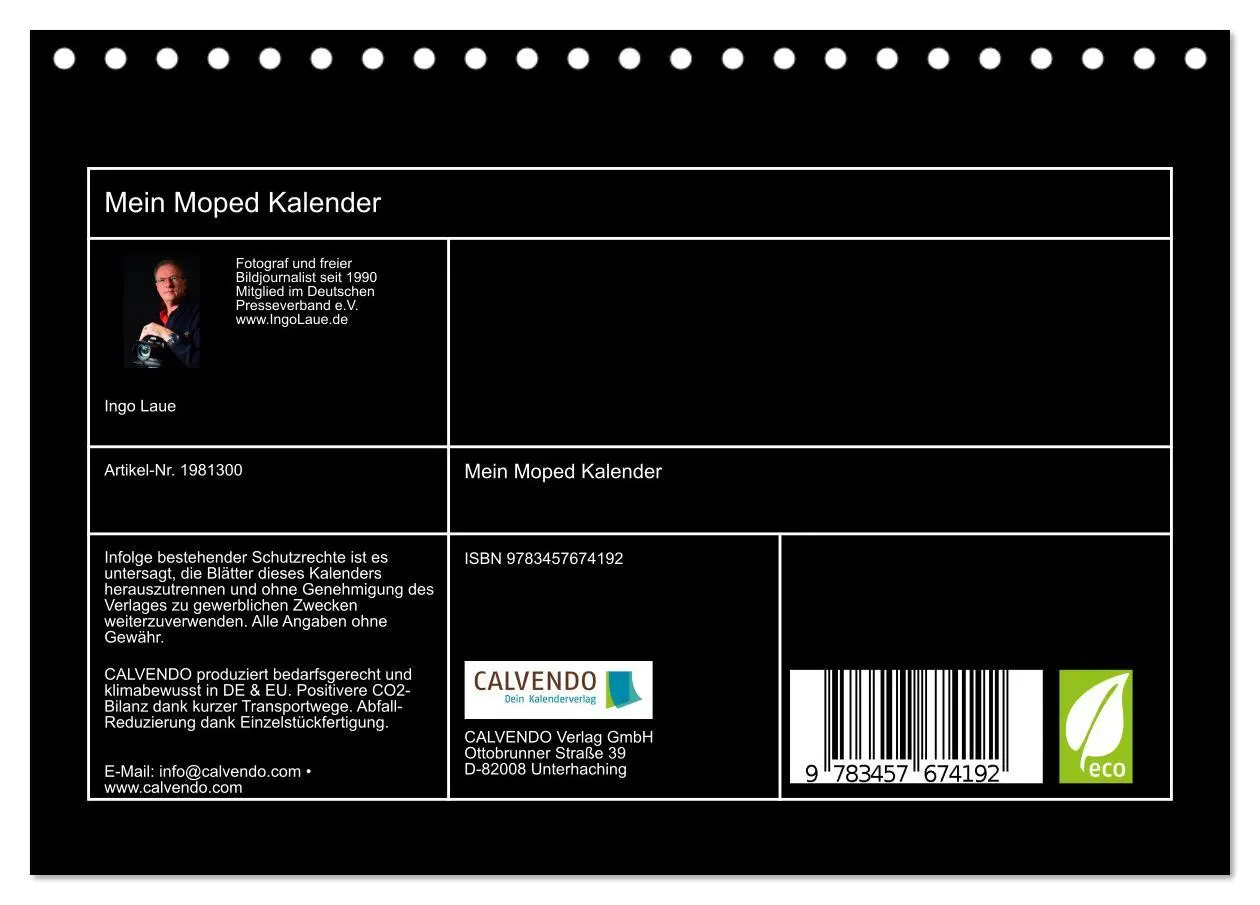 Bild: 9783457674192 | Mein Moped Kalender (Tischkalender 2026 DIN A5 quer), CALVENDO...