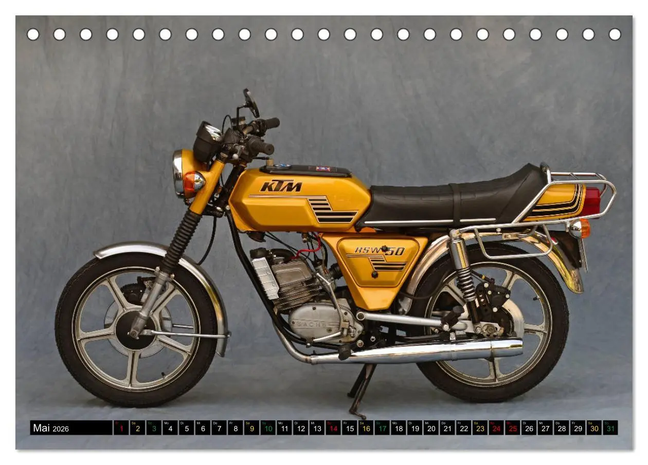 Bild: 9783457674192 | Mein Moped Kalender (Tischkalender 2026 DIN A5 quer), CALVENDO...