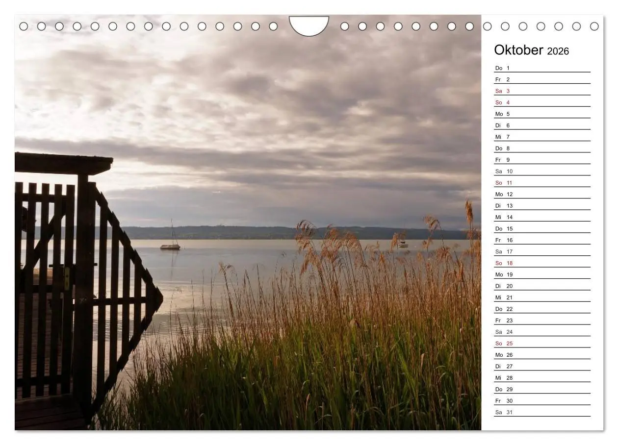 Bild: 9783457984192 | Seestärke - Der Ammersee (Wandkalender 2026 DIN A4 quer), CALVENDO...
