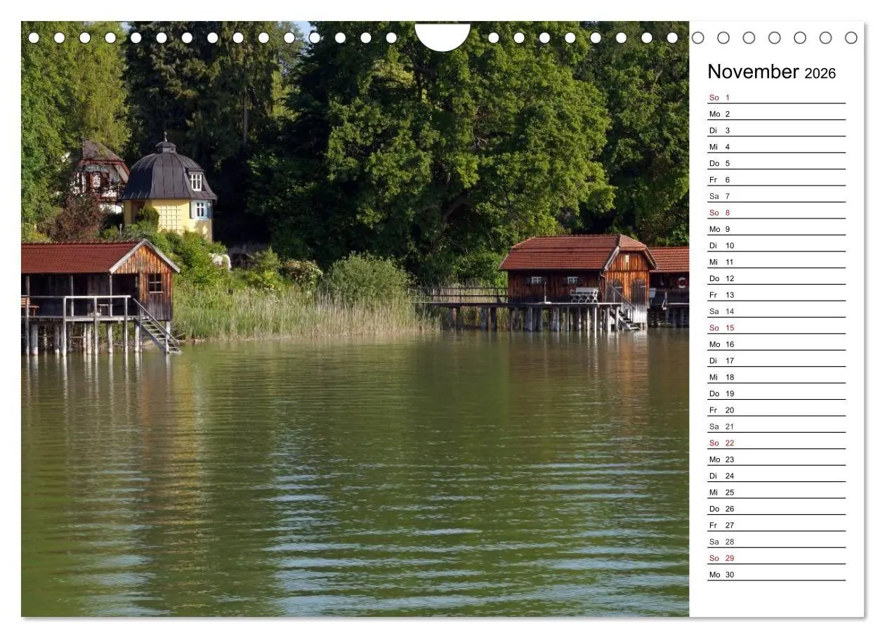 Bild: 9783457984192 | Seestärke - Der Ammersee (Wandkalender 2026 DIN A4 quer), CALVENDO...