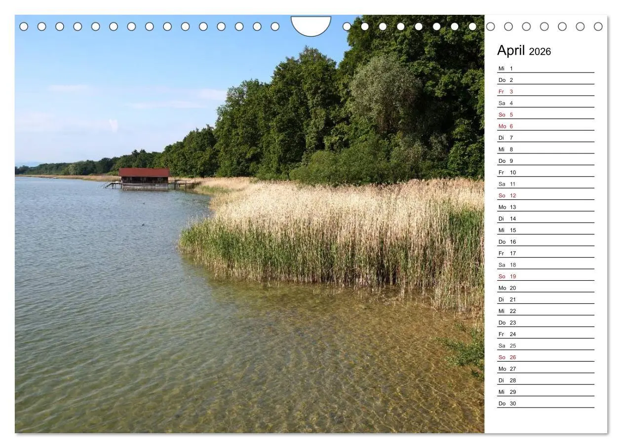 Bild: 9783457984192 | Seestärke - Der Ammersee (Wandkalender 2026 DIN A4 quer), CALVENDO...