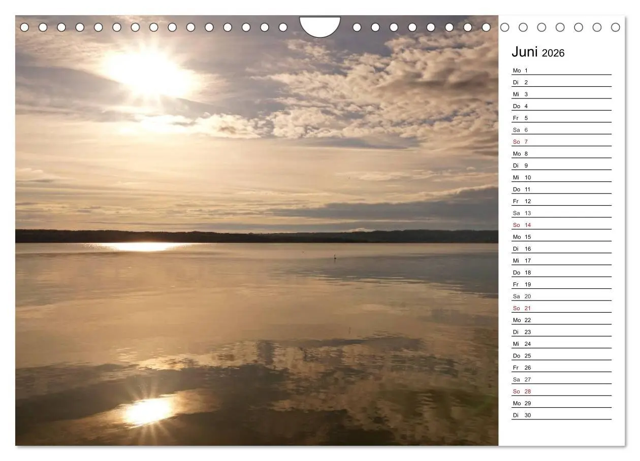 Bild: 9783457984192 | Seestärke - Der Ammersee (Wandkalender 2026 DIN A4 quer), CALVENDO...