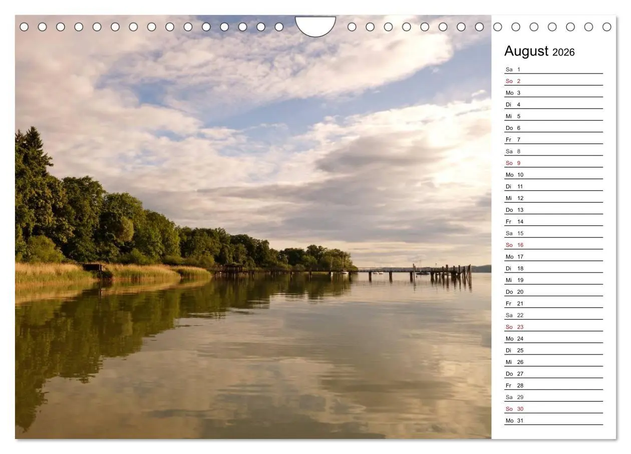 Bild: 9783457984192 | Seestärke - Der Ammersee (Wandkalender 2026 DIN A4 quer), CALVENDO...