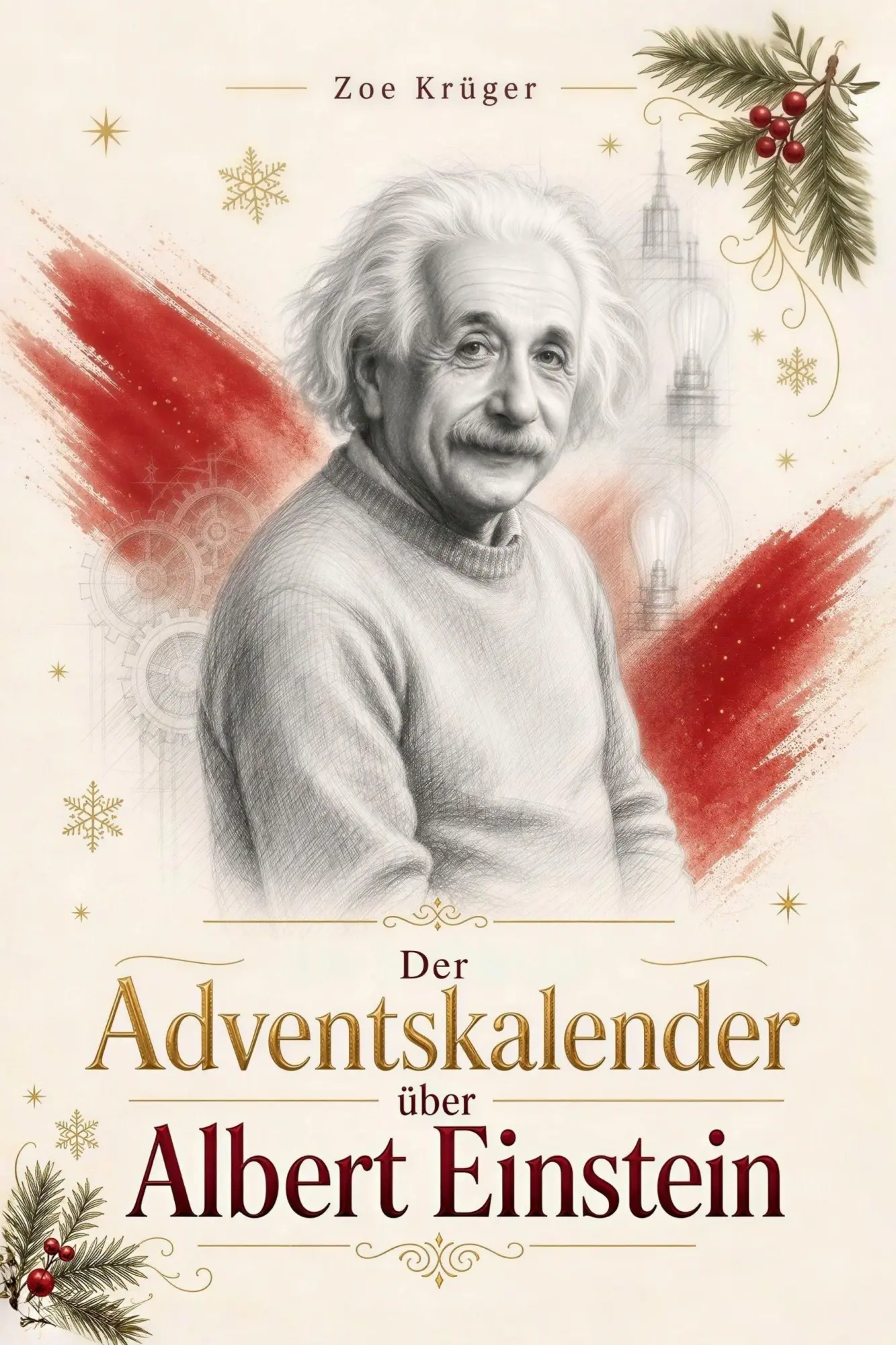 Cover: 9783696404192 | Der Adventskalender über Albert Einstein | Zoe Krüger | Taschenbuch