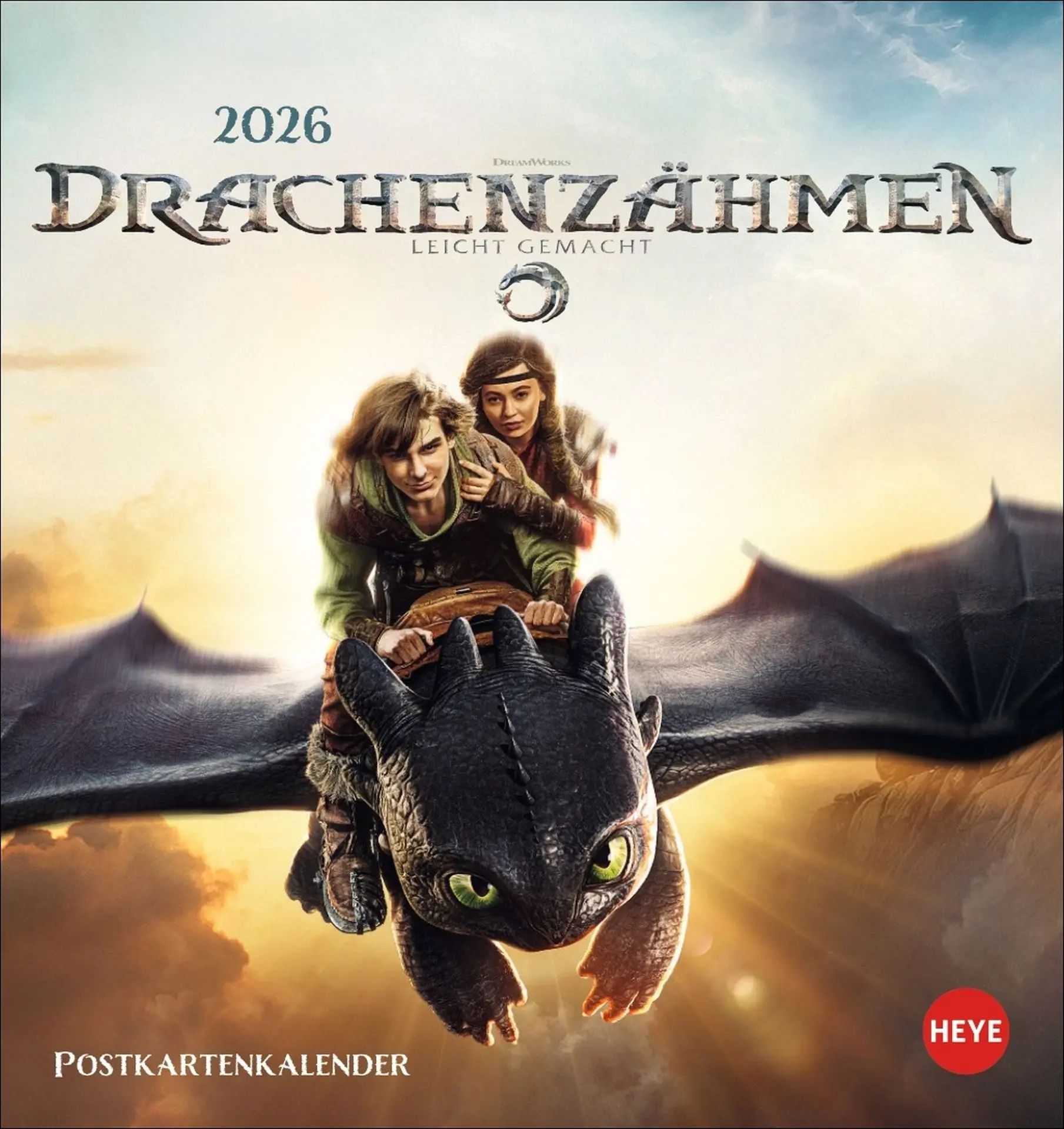 Cover: 9783756414192 | Drachenzähmen Postkartenkalender 2026 | Kalender | 13 S. | Deutsch