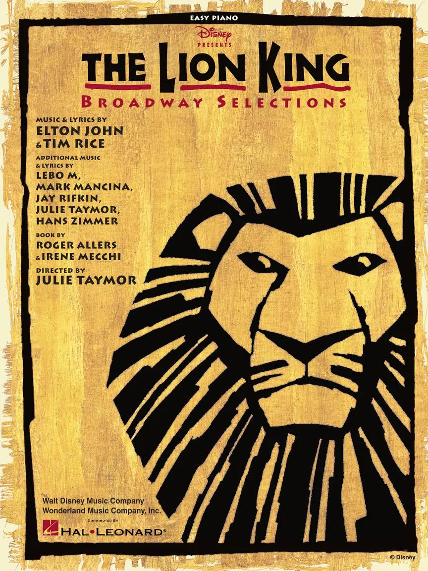 Cover: 884088254292 | The Lion King - Broadway Selections | Elton John_Tim Rice | Buch