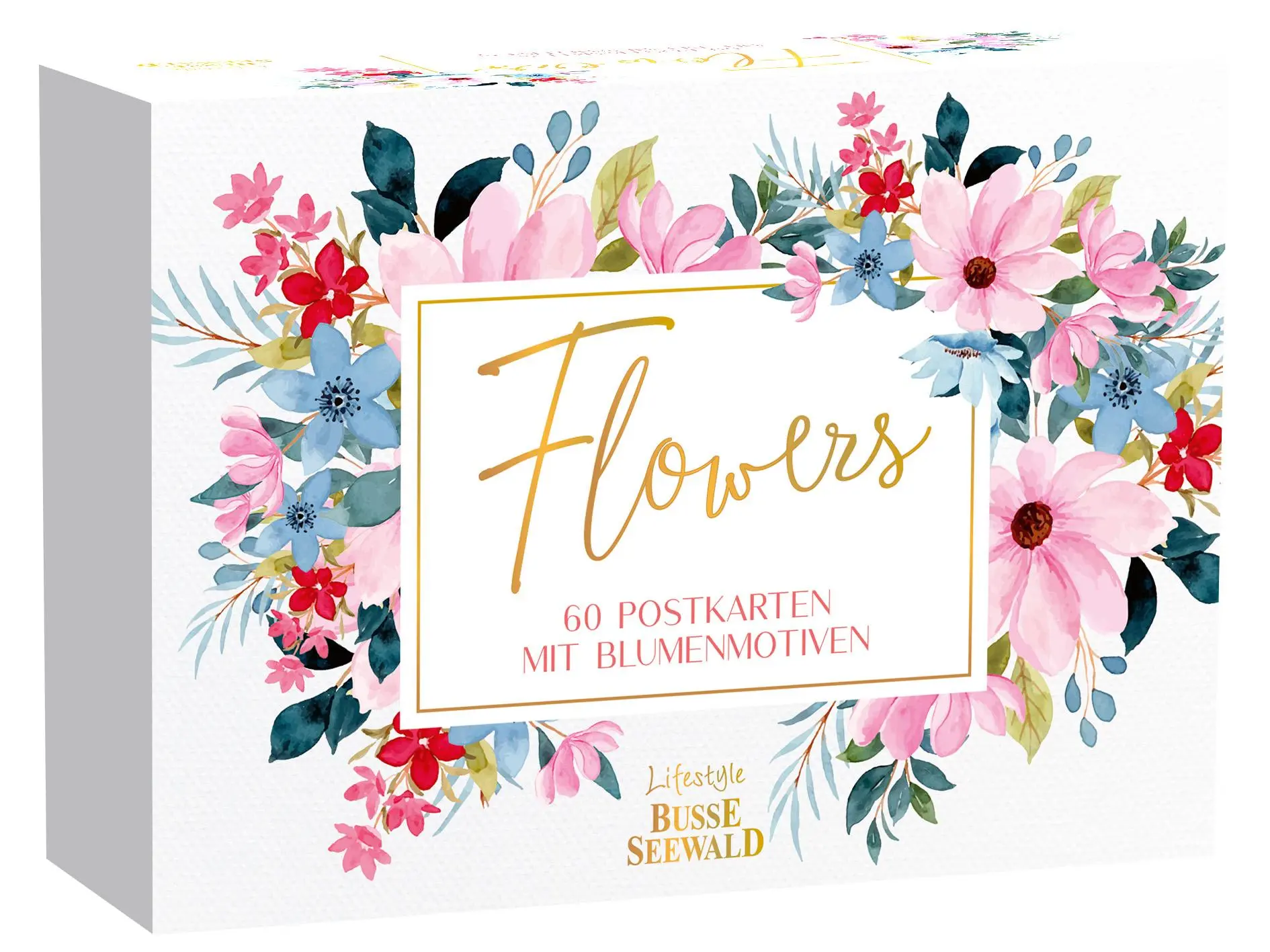 Cover: 4007742184292 | Flowers. 60 Postkarten mit Blumenmotiven | Postkartenbuch, -satz