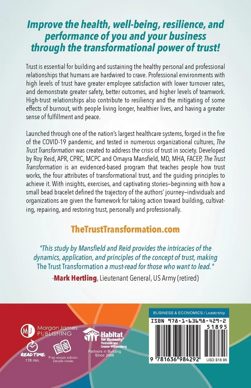 Rückseite: 9781636984292 | The Trust Transformation | Roy Reid (u. a.) | Taschenbuch | Englisch
