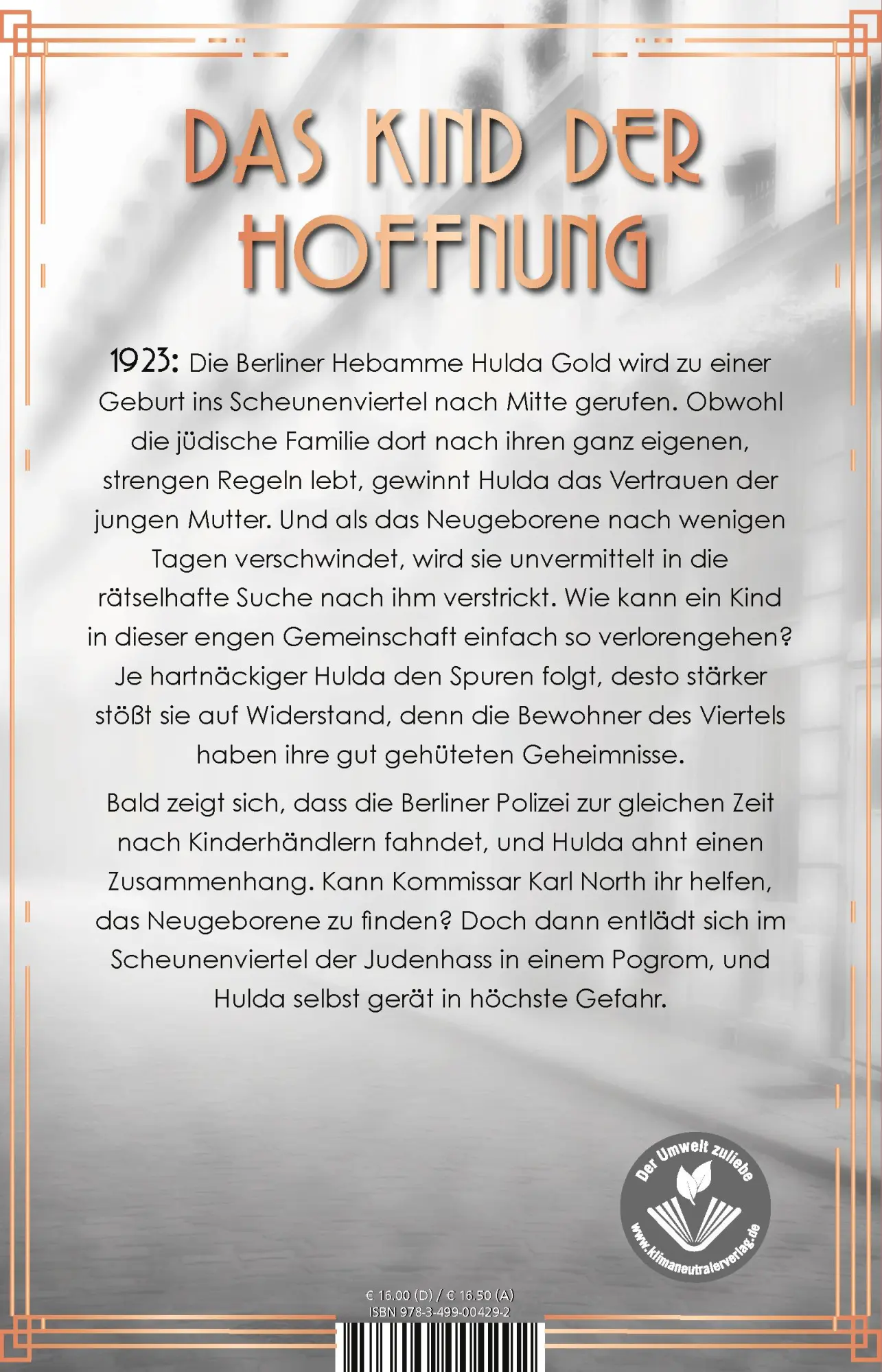 Rückseite: 9783499004292 | Fräulein Gold: Scheunenkinder | Anne Stern | Taschenbuch | 448 S.