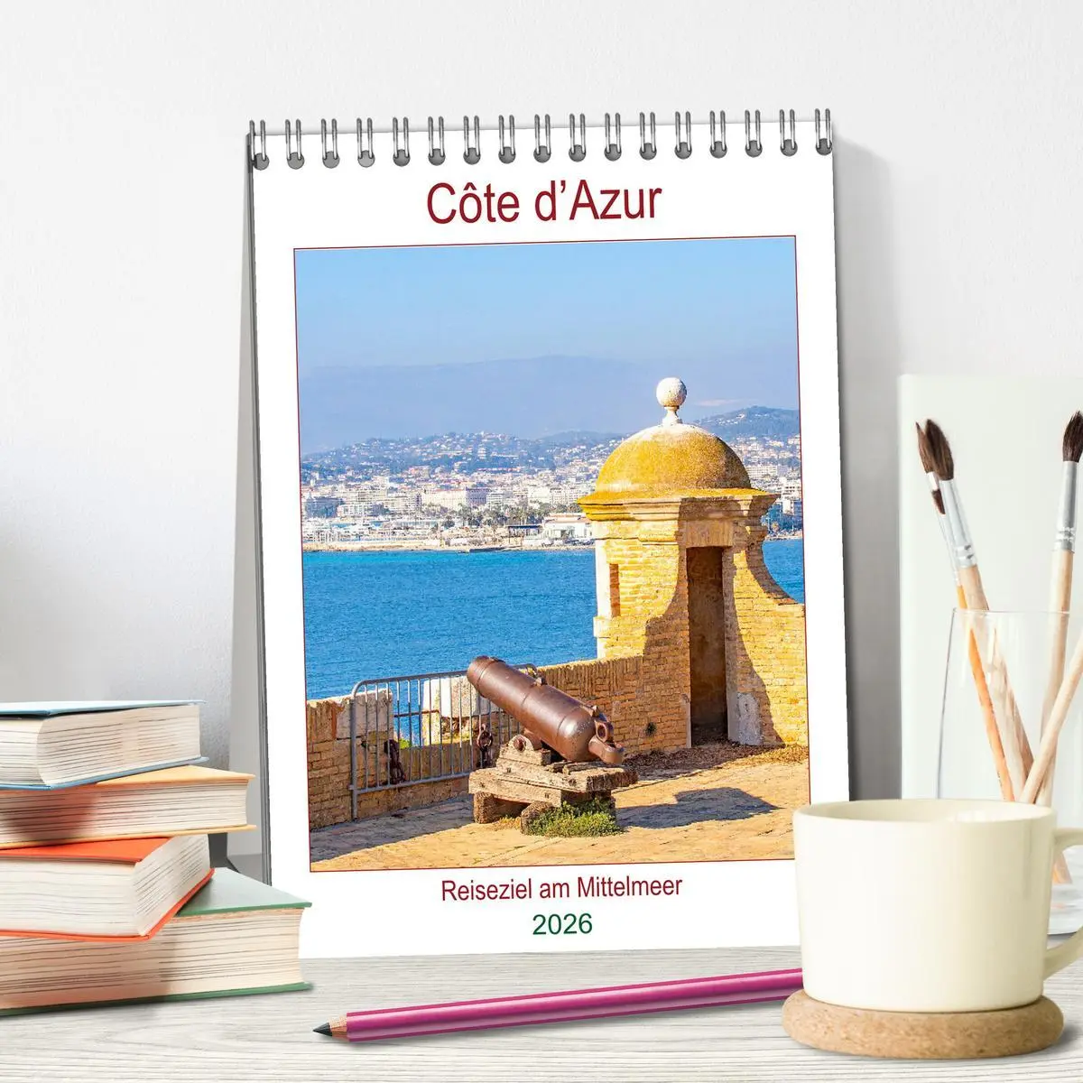 Bild: 9783516374292 | Côte d'Azur - Reiseziel am Mittelmeer (Tischkalender 2026 DIN A5...
