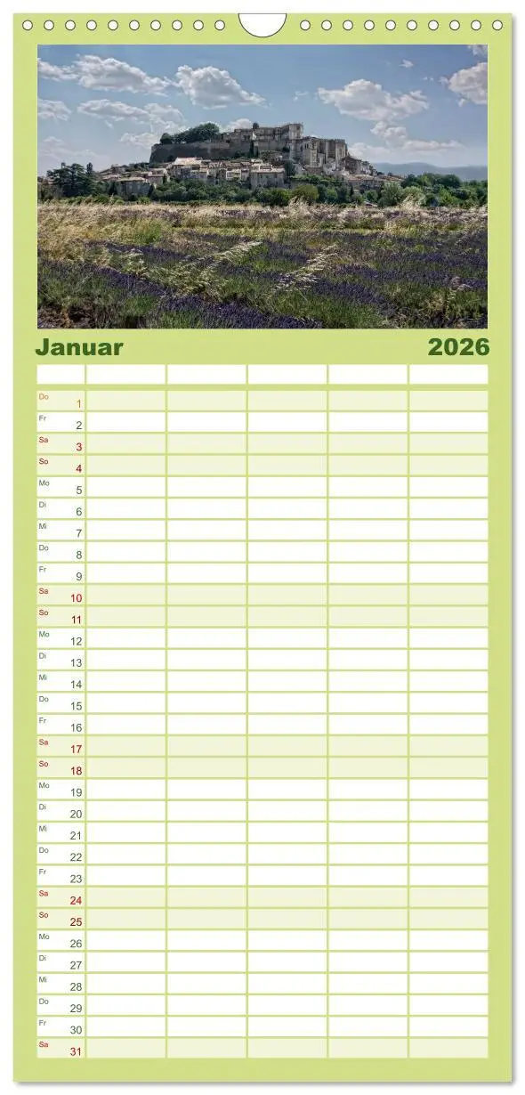 Bild: 9783516514292 | Familienplaner 2026 - Provence romantique mit 5 Spalten...