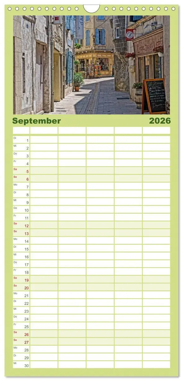 Bild: 9783516514292 | Familienplaner 2026 - Provence romantique mit 5 Spalten...