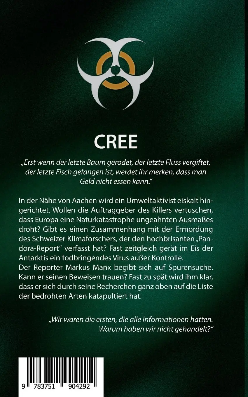Rückseite: 9783751904292 | CREE - Die Weissagung | Over &amp; Out | John Kellermann | Taschenbuch