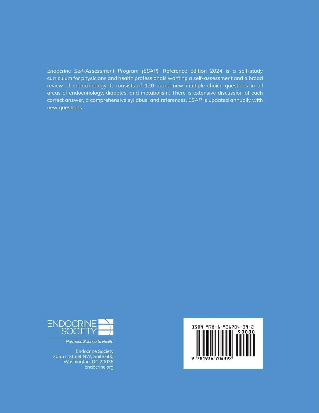 Rückseite: 9781936704392 | Endocrine Self-Assessment Program Questions, Answers, and...