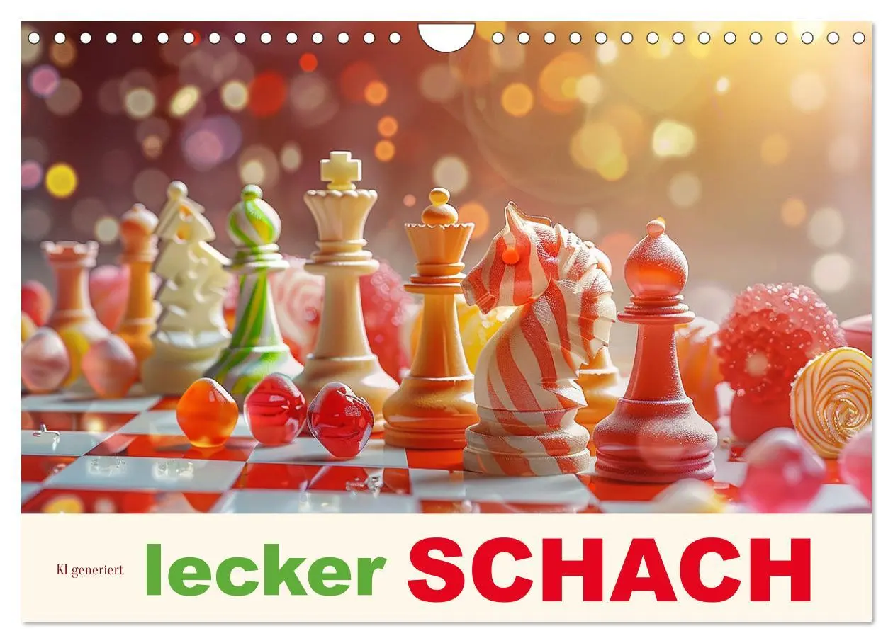 Cover: 9783457344392 | Lecker Schach (Wandkalender 2026 DIN A4 quer), CALVENDO Monatskalender