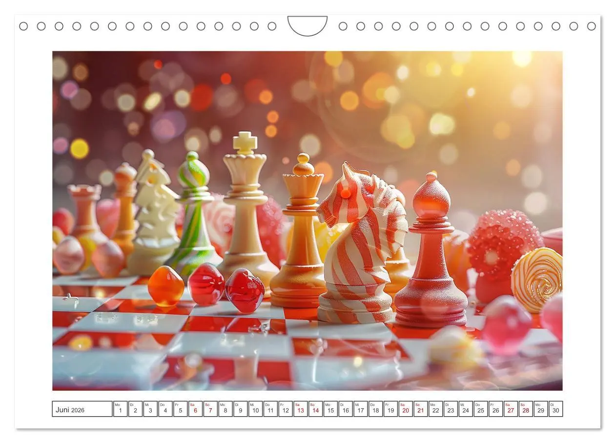 Bild: 9783457344392 | Lecker Schach (Wandkalender 2026 DIN A4 quer), CALVENDO Monatskalender