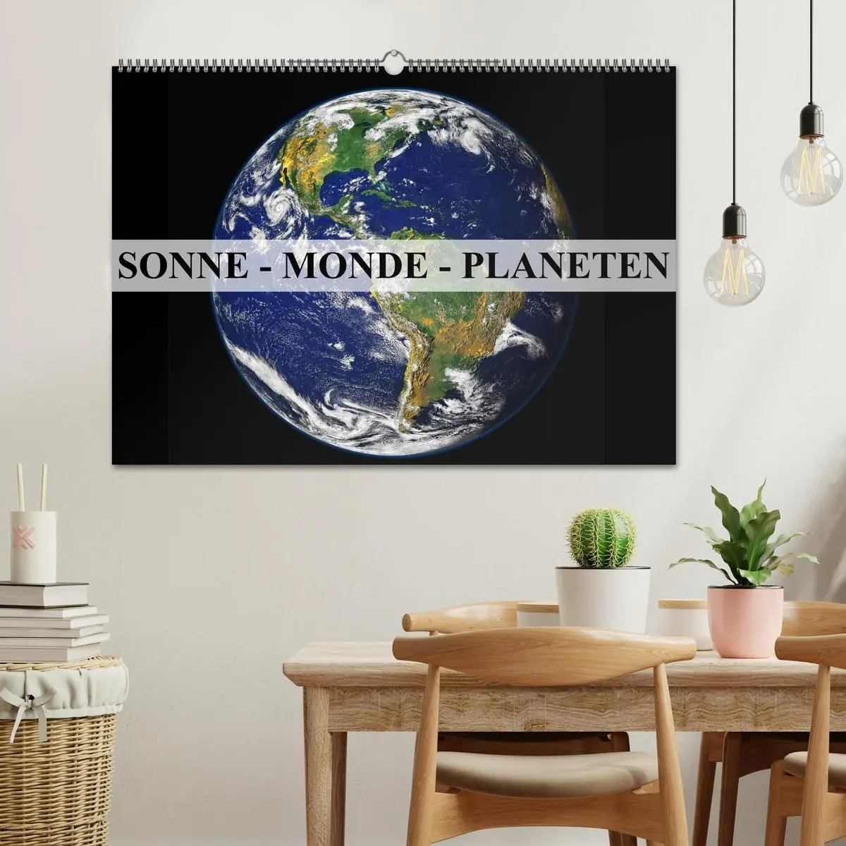 Bild: 9783516054392 | Sonne, Monde und Planeten (Wandkalender 2026 DIN A2 quer), CALVENDO...