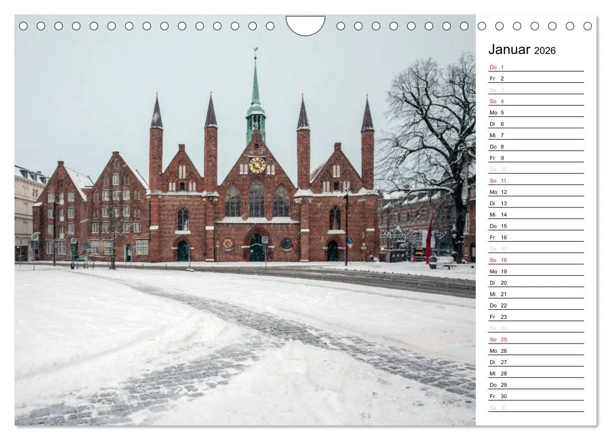 Bild: 9783516124392 | Hansestadt Lübeck / Geburtstagskalender (Wandkalender 2026 DIN A4...