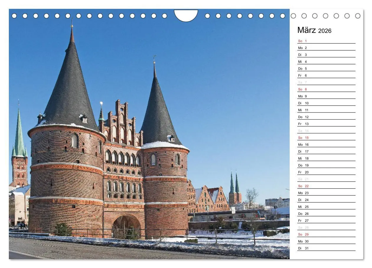 Bild: 9783516124392 | Hansestadt Lübeck / Geburtstagskalender (Wandkalender 2026 DIN A4...