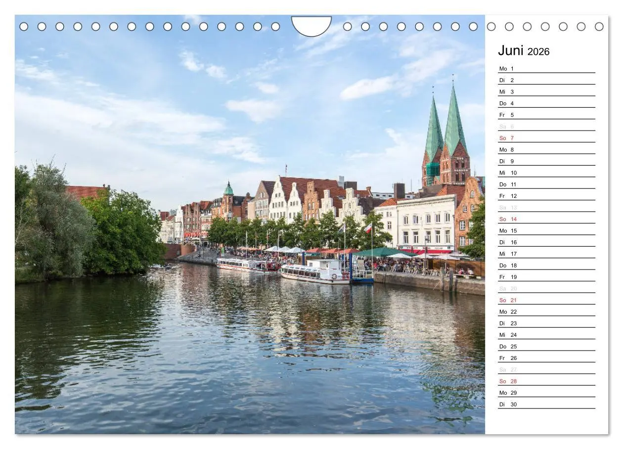 Bild: 9783516124392 | Hansestadt Lübeck / Geburtstagskalender (Wandkalender 2026 DIN A4...