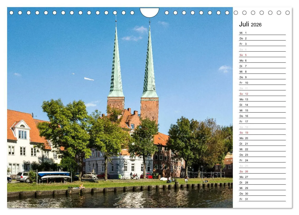 Bild: 9783516124392 | Hansestadt Lübeck / Geburtstagskalender (Wandkalender 2026 DIN A4...