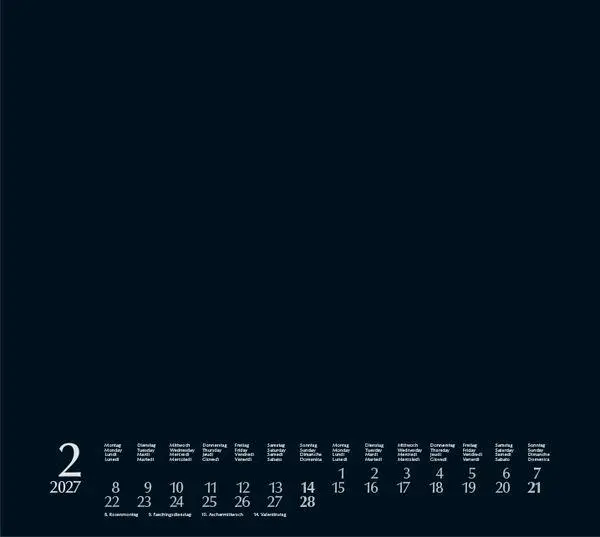 Bild: 9783819304392 | Foto-Malen-Basteln Bastelkalender quer schwarz 2027 | Verlag Korsch