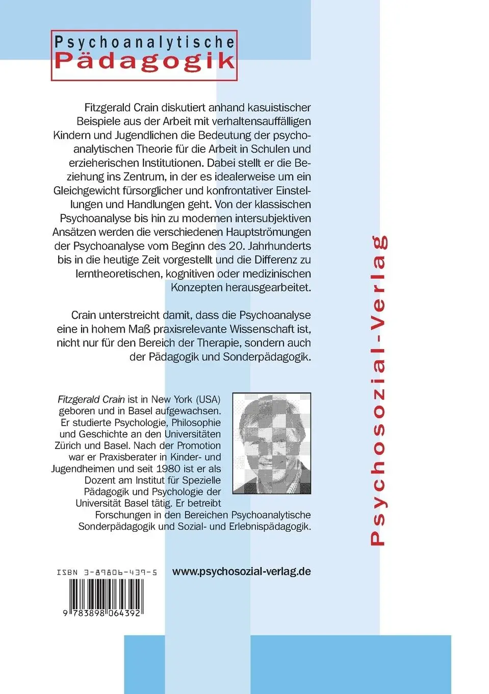 Rückseite: 9783898064392 | Fürsorglichkeit und Konfrontation | Fitzgerald Crain | Taschenbuch