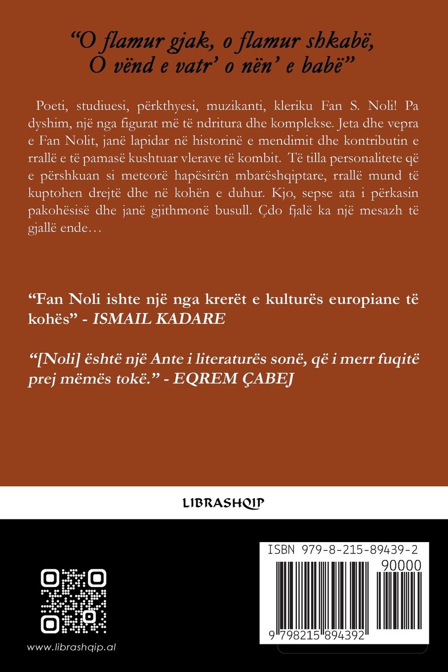 Rückseite: 9798215894392 | Albumi | Fan S. Noli | Taschenbuch | Englisch | 2022 | librashqip.al